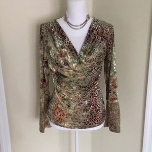 Cache Animal Print Top